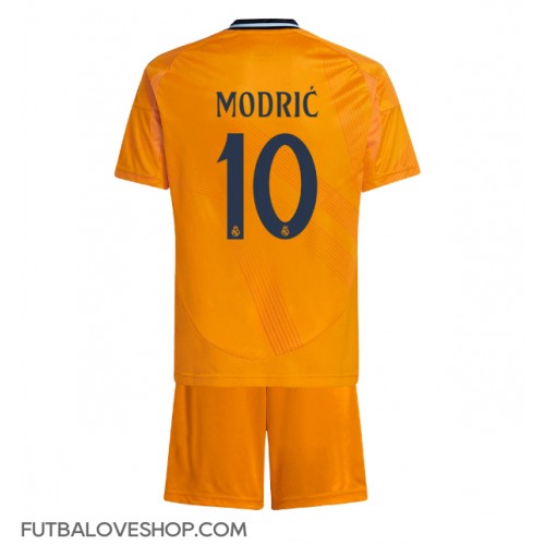 Dres Real Madrid Luka Modric #10 Preč pre deti 2024-25 Krátky Rukáv (+ trenírky)